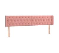 Vidaxl cabecero de terciopelo rosa 203x16x78/88 cm