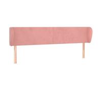 Vidaxl cabecero de terciopelo rosa 203x23x78/88 cm