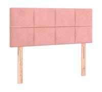 Vidaxl cabecero de terciopelo rosa 90x5x78/88 cm