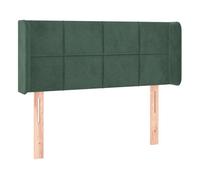 Vidaxl cabecero de terciopelo verde oscuro 103x16x78/88 cm