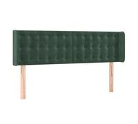 Vidaxl cabecero de terciopelo verde oscuro 147x16x78/88 cm