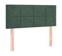 Vidaxl cabecero de terciopelo verde oscuro 80x5x78/88 cm