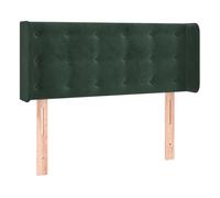 Vidaxl cabecero de terciopelo verde oscuro 93x16x78/88 cm