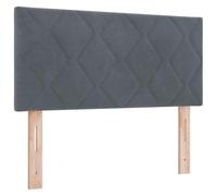 vidaXL Cabecera Diseño de Bloques de Diamante Gris Oscuro 100 cm Terciopelo