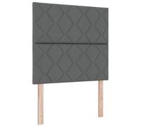 vidaXL Cabecero Diseño de Bloques de Diamante Gris Oscuro 100 cm Tela, Cabecero Diseño de Bloques de Diamante Gris Oscuro 200 cm Tela