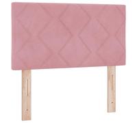 vidaXL Cabecero Diseño de Bloques de Diamante Rosa 80 cm Terciopelo