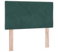 vidaXL Cabecero Diseño de Bloques de Diamante Verde Oscuro 80 cm Terciopelo