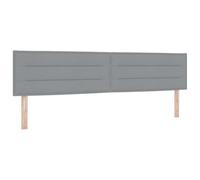 vidaXL Cabecero Diseño de Líneas Gris Claro 200 cm Tela