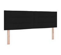 vidaXL Cabecero Diseño de Líneas Negro 160 cm Tela