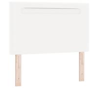 vidaXL Cabecero Diseño Sencillo Blanco Puro 90 cm Cuero Sintético