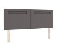 vidaXL Cabecero Diseño Sencillo Gris 140 cm Cuero Sintético
