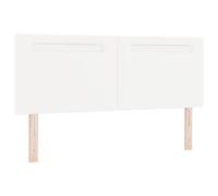 vidaXL Cabecero Diseño Simple Blanco Puro 140 cm Cuero Sintético