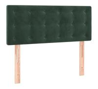 vidaXL Cabecero Dormitorio Cabezal Estructura Cama Tapizado Mueble Adorno Decoración Habitación Casa Hogar Terciopelo Verde Oscuro 90x5x78/88 cm