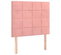 vidaXL 2X Cabeceros Dormitorio Mueble Cabezal Estructura Cama Tapizado Adorno Decoración Habitación Casa Hogar Terciopelo Rosa 90x5x78/88 cm