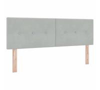 vidaXL Cabecero Botones Tufted en Gris Claro de 160 cm de Terciopelo