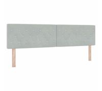 vidaXL Cabecero Gris Claro 180 cm Terciopelo | Este cabecero de bajo perfil en gris claro le da un toque agradable a tu cuarto, Fácil de ajustar para varios tipos de
