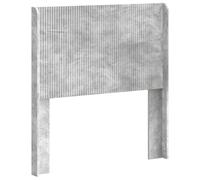 vidaXL Cabecero Gris Hormigón Madera de ingeniería, Cabecera de Dormitorio, diseño Moderno, Forma Rectangular, Lamas Verticales, Madera, Acento Minimalista, Mueble Funcional