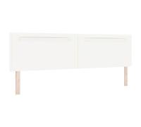 vidaXL Cabecero Diseño Sencillo Blanco Puro 200 cm de Cuero Sintético