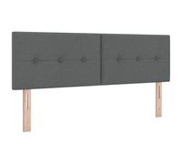 vidaXL Cabecero LED Botones capitoné Gris Oscuro 72 cm Tela