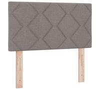 vidaXL Cabecero LED Set de 2 Taupe Tela Bajo Moderno Cabecero LED