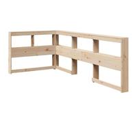vidaXL Cabecero librería en Forma de L Madera Maciza de Pino 75 cm