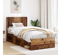 vidaXL Cabecero Madera de ingeniería, Cabecera de dormitorio, diseño moderno, forma rectangular, lamas verticales, madera, minimalista, mueble 105 x 7 x 100 cm