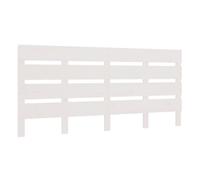 Cabecero Madera Maciza De Pino Blanco 180x3x80 Cm Vidaxl