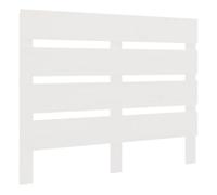 vidaXL Cabecero Cama Cabezal Dormitorio Estructura Habitación Mobiliario Muebles Decoración Adorno Madera Maciza de Pino Blanco 90x3x80 cm