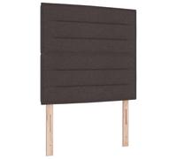 vidaXL Cabecero Marrón Oscuro Tela | Las líneas modernas le dan mucho estilo a tu dormitorio, La puedes cambiar fácil para adaptarla a lo que necesites, Madera