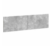 vidaXL Cabecero montada en la Pared Breda Gris Hormigón, Cabecero Moderno, Resistente a la Humedad, diseño ahorrador de Espacio, Madera, Elegante y Funcional para tu Dormitorio