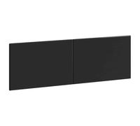 vidaXL Cabecero montada en la Pared Breda Negro Madera de ingeniería, Cabecero Moderno, Resistente a la Humedad, diseño ahorrador de Espacio, Madera, Elegante y Funcional para tu Dormitorio