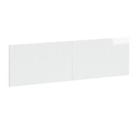 vidaXL Cabecero montada en la Pared HOORN Blanco Brillante, Cabecera Moderna, Resistente a la Humedad, con Almacenamiento, diseño Compacto y Funcional para tu Dormitorio