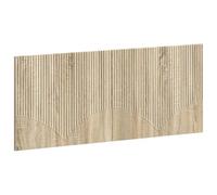 vidaXL Cabecero montada en la Pared HOORN Roble Sonoma, Cabecera Moderna, Resistente a la Humedad, con Almacenamiento, diseño Compacto y Funcional para tu Dormitorio