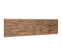 vidaXL Cabecero Natural 160 cm Madera de Teca Maciza, Cabecero de Pared rústico, Madera de Teca, diseño Rectangular, Mueble Elegante, decoración Que Ahorra Espacio