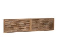 vidaXL Cabecero Natural 200 cm Madera de Teca Maciza, Cabecero de Pared rústico, Madera de Teca, diseño Rectangular, Mueble Elegante, decoración Que Ahorra Espacio