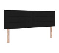 vidaXL Cabecero Diseño de Líneas Negro 160 cm Tela