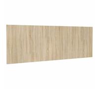 vidaXL Cabecero Pared Cama Cabezal Dormitorio Estructura Habitación Mobiliario Muebles Decoración Madera Contrachapada Roble Sonoma 240x1,5x80cm