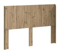vidaXL Cabecero PB, Cabecera de Dormitorio, diseño Moderno, Forma Rectangular, Lamas Verticales, Madera, Acento Minimalista, Mueble Funcional