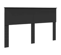 vidaXL Cabecero con cabecera Roble Negro 150 cm Madera contrachapada, Cabecera de Cama, Estilo Moderno, diseño Rectangular, Mueble Minimalista, Madera Resistente, fácil de armar