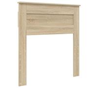 vidaXL Cabecero con cabecera Roble Sonoma 90 cm Madera contrachapada, Adorno Moderno para Dormitorio, cabecera Rectangular, Accesorios de Madera duraderos, Muebles funcionales