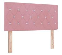 vidaXL Cabecero Rosa 90 cm Terciopelo | Perfecta para habitaciones pequeñas, Adáptala a tu comodidad, Terciopelo mate suave para un ambiente moderno