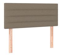 vidaXL Cabecero Tapizado Cama Antimancha Acolchado Protector Cubierto Elástico Prueba Polvo Funda Dormitorio de Tela Gris Taupe 100x5x78/88 cm