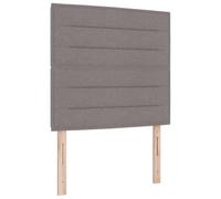 vidaXL Cabecero Taupé 100 cm Tela, Cabecera Ajustable, diseño Moderno, tapizada, Resistente, Ideal para tu Dormitorio, líneas limpias, Estilo contemporáneo