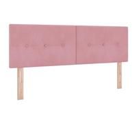 vidaXL Cabecero Tufted Botones Rosa 140 cm Terciopelo
