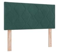 vidaXL Cabecero Verde Oscuro 90 cm Terciopelo, Cabecera Moderna para Dormitorio, Accesorio Elegante, Ayuda cómoda para Dormir, Foam Resistente, Mejora tu habitación