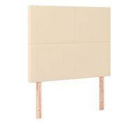 Vidaxl cabeceros 2 unidades de tela color crema 100x5x78/88 cm