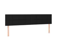 Vidaxl cabeceros 2 unidades de tela negro 100x5x78/88 cm