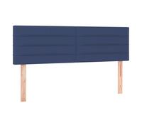 Vidaxl cabeceros 2 unidades tela azul 72x5x78/88 cm