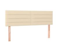 Vidaxl cabeceros 2 unidades tela color crema 72x5x78/88 cm