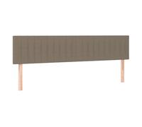 Vidaxl cabeceros 2 unidades tela gris taupe 80x5x78/88 cm